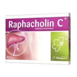 Raphacholin C x 30 tabletek niestrawność WROCŁAWSKIE ZAKŁADY ZIELARSKIE "HERBAPOL" S.A.