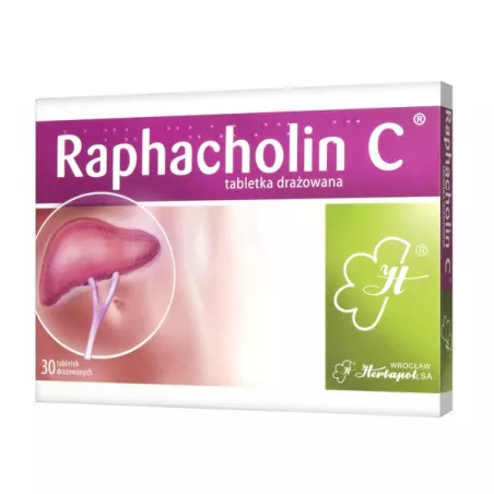 Raphacholin C x 30 tabletek niestrawność WROCŁAWSKIE ZAKŁADY ZIELARSKIE "HERBAPOL" S.A.