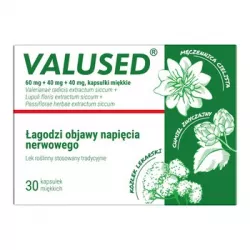 Valused x 30 kapsułek Spokój i Sen PRZEDSIĘBIORSTWO PRODUKCJI FARMACEUTYCZNEJ HASCO-LEK S.A.