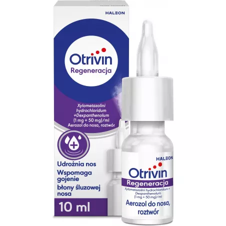 Otrivin Regeneracja aerozol do nosa x 10 ml leki na katar GLAXOSMITHKLINE CONSUMER HEALTHCARE SP. Z O.O.