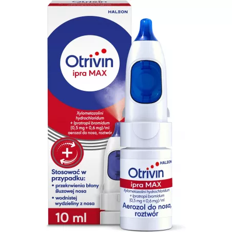 Otrivin ipra max aerozol do nosa x 10 ml leki na katar GLAXOSMITHKLINE CONSUMER HEALTHCARE SP. Z O.O.
