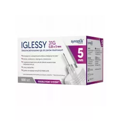 IGLESSY sterylne igły 31G 0,25x 5mm x 100szt igły do penów SYNOPTIS PHARMA SP. Z O.O.