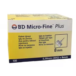 Igła do pena MICRO-FINE+ 0.30x8mm x 100szt igły do penów BECTON-DICKINSON POLSKA SP. Z O.O.