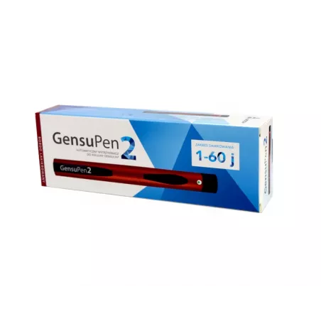 GensuPen 2 wstrzykiwacz do insuliny bordowy x 1 sztuka igły do penów BIOTON S.A.