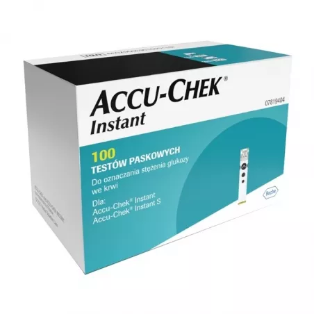 Accu-Chek Instant - test paskowy_100 pasków paski testowe do glukometrów ROCHE DIAGNOSTICS GMBH
