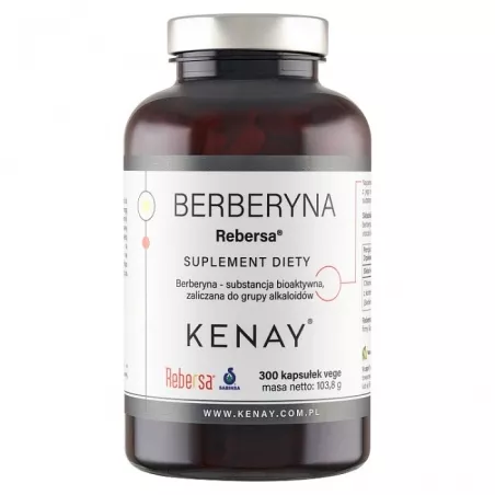 Kenay Berberyna 250mg x 300 kapsułek regulacja poziomu cukru KENAY