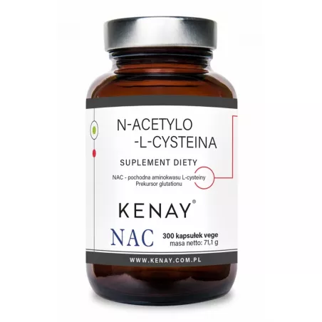 Kenay NAC N-Acetylo-L-Cysteina x 300 kapsułki antyoksydanty KENAY