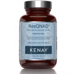 Kenay Resveratrol+Quercetin+NAD+ x 60 kapsułek na wzmocnienie krążenia KENAY