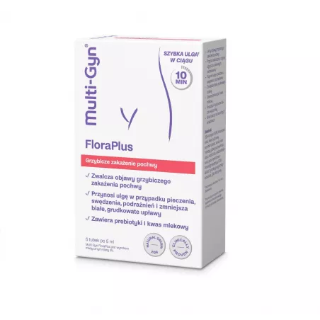 Multi-Gyn FloraPlus żel dopochwowy 5 tubek x 5 ml infekcje intymne QPHARMA SP. Z O.O.