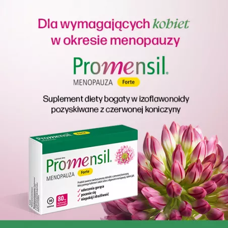 Promensil Forte - 30 tabletek Menopauza Andropauza QPHARMA SP. Z O.O.