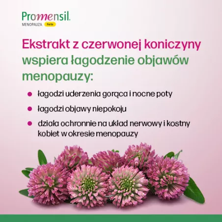 Promensil Forte - 30 tabletek Menopauza Andropauza QPHARMA SP. Z O.O.