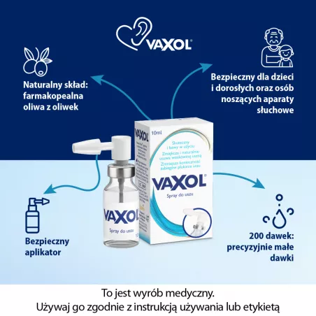Vaxol 10 ml - spray do uszu higiena uszu QPHARMA SP. Z O.O.