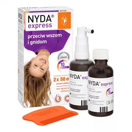 Nyda Express przeciw wszom i gnidom 2 x 50ml wszy SIROWA POLAND SP. Z O.O. Nyda Express przeciw wszom i gnidom 2 x 50ml wszy SIROWA POLAND SP. Z O.O.