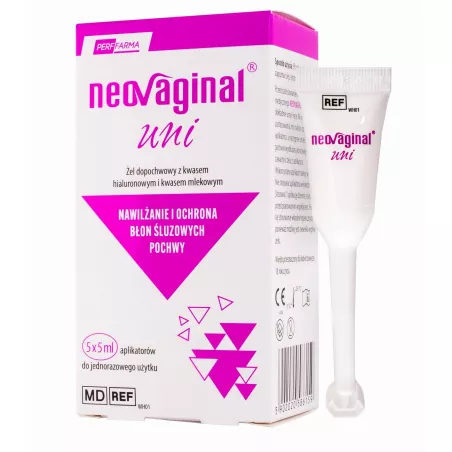Neovaginal Uni żel dopochwowy 5 aplikatorów po 5ml hig. intymna PERFFARMA SP. Z O.O. Neovaginal Uni żel dopochwowy 5 aplikatorów po 5ml hig. intymna PERFFARMA SP. Z O.O.