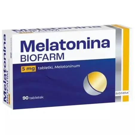 Melatonina Biofarm tabletki 5 mg x 90 tbl Dla ducha