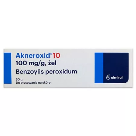 Akneroxid 10 żel 100 mg/g x 50 g preparaty na trądzik ALMIRALL HERMAL GMBH Akneroxid 10 żel 100 mg/g x 50 g preparaty na trądzik ALMIRALL HERMAL GMBH