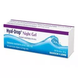 Hyal-Drop Night Gel nawilżający żel do oczu x 10g żele i maści BAUSH&LOMB