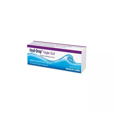 Hyal-Drop Night Gel nawilżający żel do oczu x 10g żele i maści BAUSH&LOMB