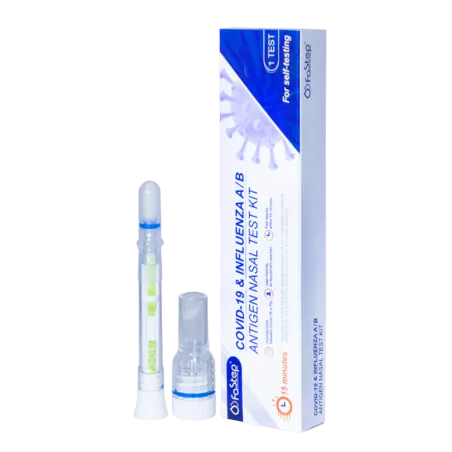 Test COVID-19 + grypa A/B test z nosa x 1 sztuka Testy diagnostyczne