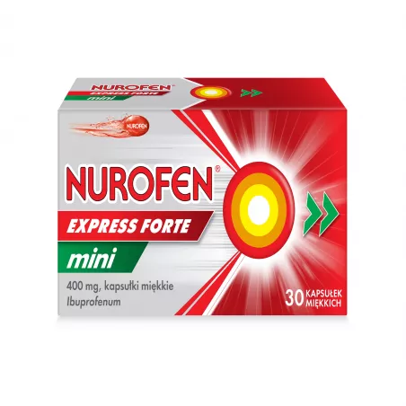 Nurofen Express Forte Mini 400mg x 30 kapsułek tabletki przeciwbólowe RECKITT BENCKISER POLAND S.A.