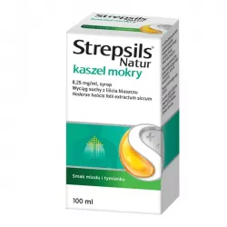 Strepsils Natur kaszel mokry syrop x 100ml Leki na przeziębienie i grypę RECKITT BENCKISER POLAND S.A.