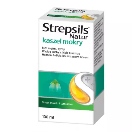 Strepsils Natur kaszel mokry syrop x 100ml Leki na przeziębienie i grypę RECKITT BENCKISER POLAND S.A.