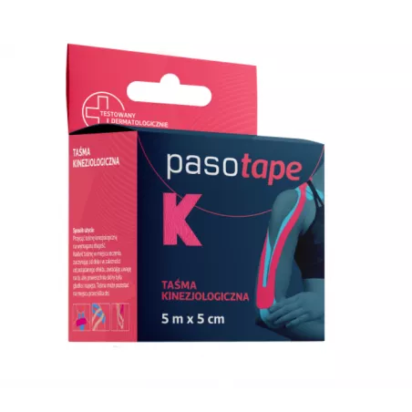 Pasotape taśma kinezjologiczna różowa 5m x 5cm x 1 sztuka Inne PASO-TRADING SP. Z O.O. Pasotape taśma kinezjologiczna różowa 5m x 5cm x 1 sztuka Inne PASO-TRADING SP. Z O.O.
