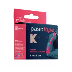 Pasotape taśma kinezjologiczna cielista 5m x 5cm x 1 sztuka Inne PASO-TRADING SP. Z O.O.