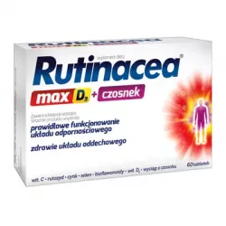 Rutinacea Max D3 + Czosnek x 60 tabletek Preparaty na odporność AFLOFARM FARMACJA POLSKA SP. Z O.O.