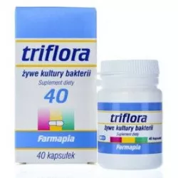 Triflora Żywe Kultury Bakterii x 40 kapsułki probiotyki na trawienie