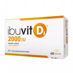 Ibuvit D 2000 IU x 60 kapsułek witamina D ZAKŁADY FARMACEUTYCZNE POLPHARMA S.A.