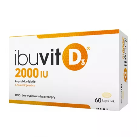 Ibuvit D 2000 IU x 60 kapsułek witamina D ZAKŁADY FARMACEUTYCZNE POLPHARMA S.A.