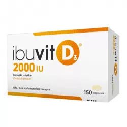Ibuvit D3 2000 IU x 150 kapsułek witamina D ZAKŁADY FARMACEUTYCZNE POLPHARMA S.A.