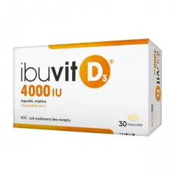 Ibuvit D3 4000 IU x 30 kapsułek witamina D ZAKŁADY FARMACEUTYCZNE POLPHARMA S.A.