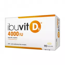 Ibuvit D3 4000 IU x 90 kapsułek witamina D ZAKŁADY FARMACEUTYCZNE POLPHARMA S.A.