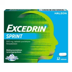 Excedrin Sprint 500 mg x 12 tabletek tabletki przeciwbólowe Haleon Poland