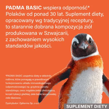 Padma Basic x 100 kapsułek ( data ważności 31.05.2026 ) naturalne preparaty na odporność QPHARMA SP. Z O.O.
