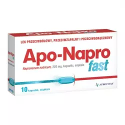 Apo-Napro Fast x 10 kapsułek miękkich Leki przeciwbólowe AUROVITAS PHARMA POLSKA SP.Z O.O.