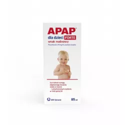 Apap d/dzieci Forte malina x 85 ml ból i gorączka USP ZDROWIE SP. Z O.O