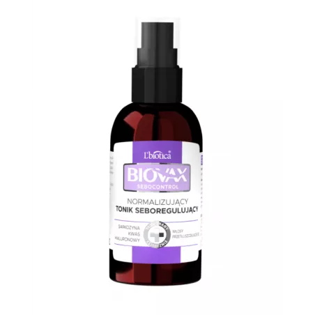 BIOVAX Sebocontrol normalizujący tonik seboregulujący x 100 ml ( data ważności 31.01.2026 ) Piękno OCEANIC S.A.