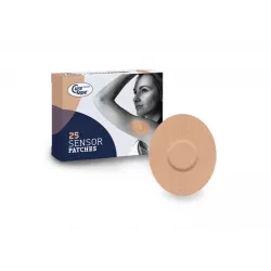 Plastry ochronne na sensor CureTape beżowe x 25 sztuk Sensory do monitorowania glukozy