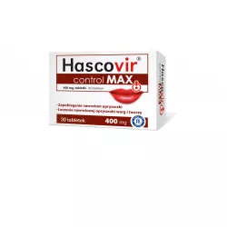 Hascovir Control Max tabletki 400mg x 30 tabletek opryszczka PRZEDSIĘBIORSTWO PRODUKCJI FARMACEUTYCZNEJ HASCO-LEK S.A.