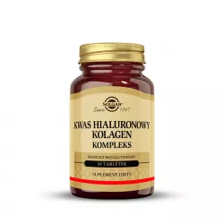 SOLGAR Kwas Hialuronowy Kolagen Kompleks x 30 tabletek suplementy na skórę włosy i paznokcie SOLGAR POLSKA SP. Z O.O.