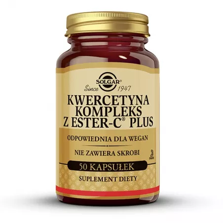 Solgar Kwercetyna Kompleks z Ester-C Plus x 50 kapsułek witamina C SOLGAR POLSKA SP. Z O.O.