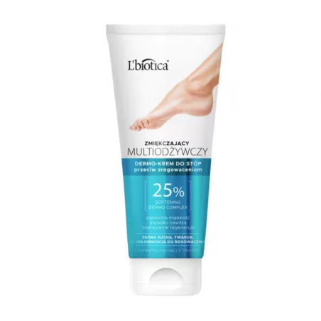 L'BIOTICA zmiękczający multiodżywczy dermo-krem do stóp przeciw zrogowaceniom 100 ml do stóp OCEANIC S.A.