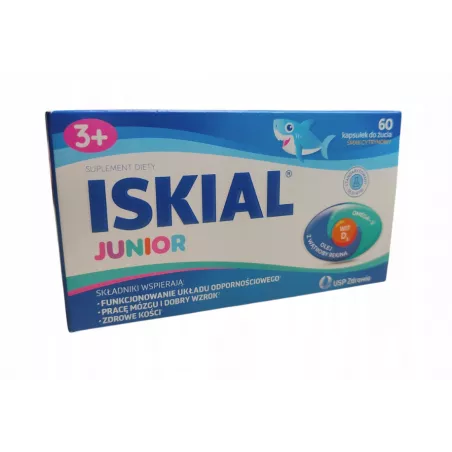 Iskial Junior x 60 kapsułek do żucia preparaty na odporność dla dzieci USP ZDROWIE SP. Z O.O