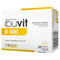 Ibuvit D twist-off 400j.m x 30 kapsułek witamina D ZAKŁADY FARMACEUTYCZNE POLPHARMA S.A.
