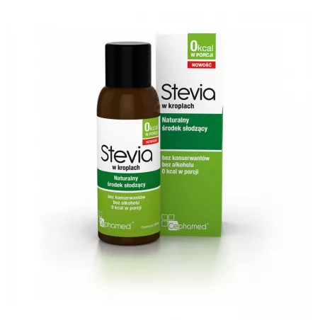 Stevia w kroplach x 55 ml Cephamed słodziki CEPHAMED