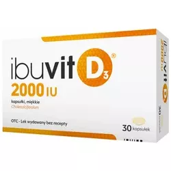 Ibuvit D3 2000 IU x 30 kapsułek witamina D ZAKŁADY FARMACEUTYCZNE POLPHARMA S.A.
