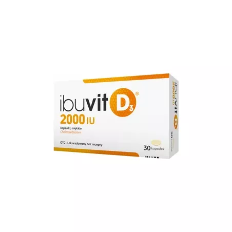 Ibuvit D3 2000 IU x 30 kapsułek witamina D ZAKŁADY FARMACEUTYCZNE POLPHARMA S.A.